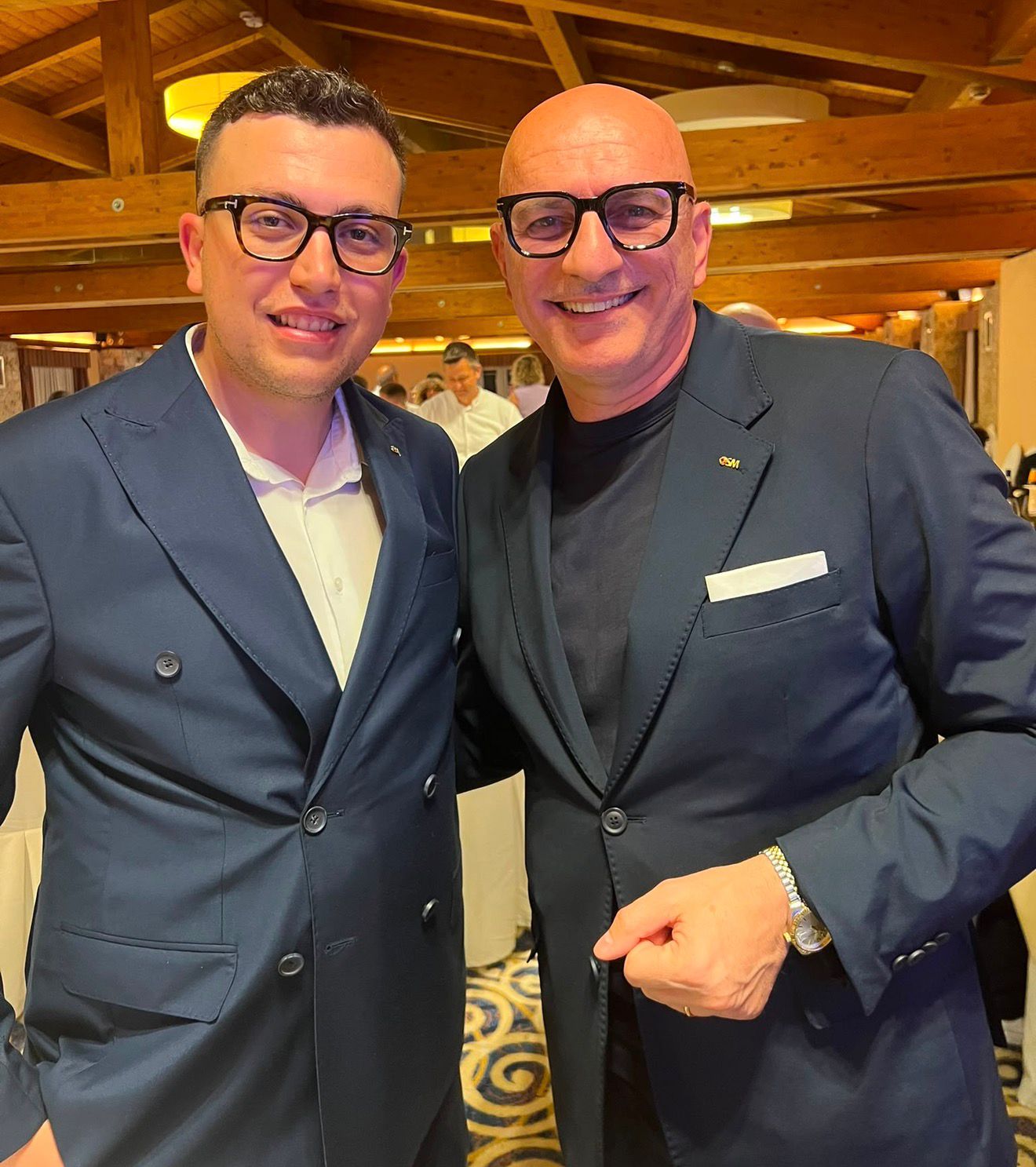 Mattia Cosimo Saracino durante un incontro di formazione
